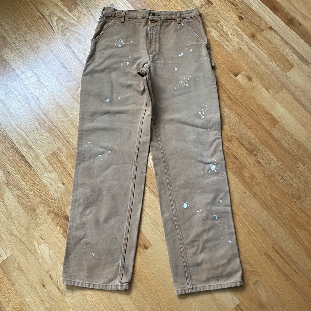 Carhartt Loose Fit Dungarees Carpenter Cotton Duck Pant Style B11